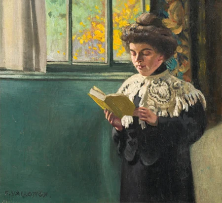 Femme lisant à la fenêtre, um 1904