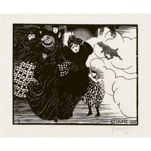 Félix Vallotton — "Le coup de vent".