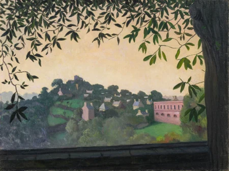 Environs de Dinan, effet de brume, 1919