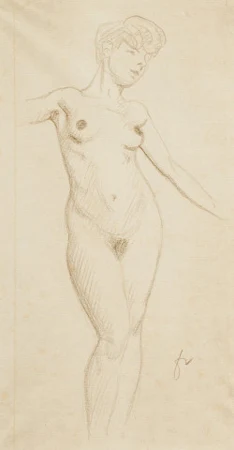 Femme nue debout