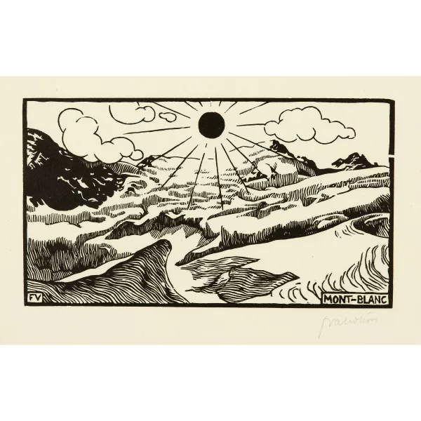 Félix Vallotton — Le Mont-Blanc. - La Jungfrau
