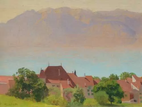 FÉLIX VALLOTTON — Lac Léman. Circa 1892. — Koller Auktionen