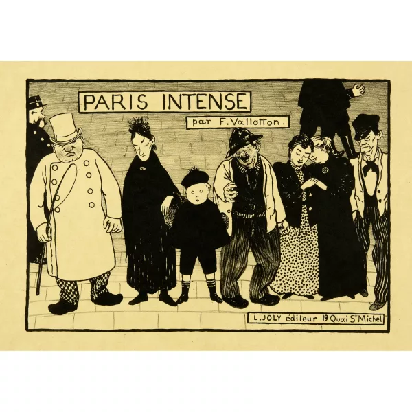 Félix Vallotton — Paris intense, 5 Blatt der Folge