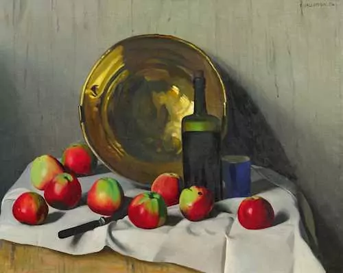 FÉLIX VALLOTTON — Bassine de cuivre et pommes. 1924. — Koller Auktionen