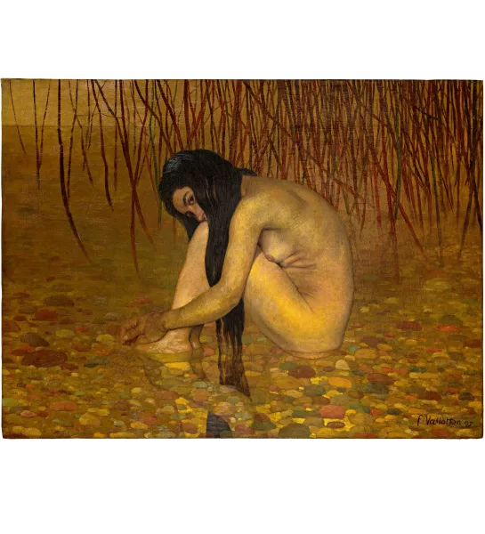 Félix Vallotton — Baigneuse aux roseaux
