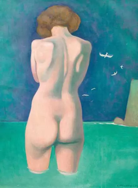FÉLIX VALLOTTON — Baigneuse aux mouettes. 1919. — Koller Auktionen