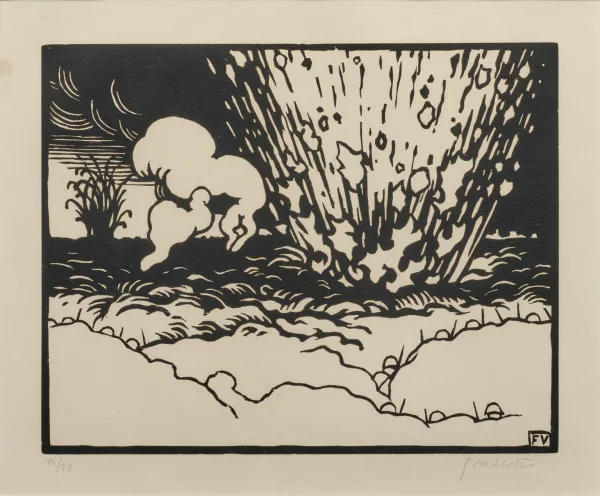 Félix Vallotton — A set of four prints from 'C'est la guerre' (V./G. nos. 212, 213, 215 & 216)