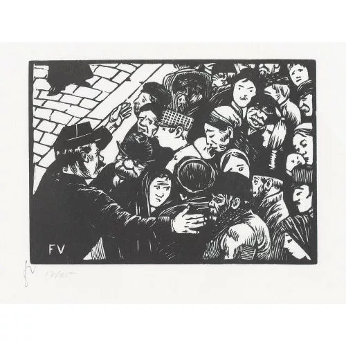 Félix Vallotton — La Foule à Paris.
