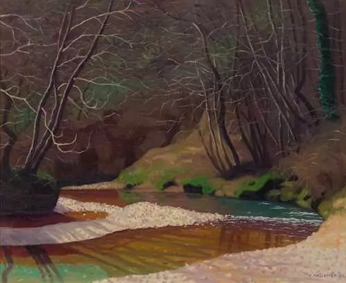 VALLOTTON, FELIX — "Ruisseau rouille et galets blancs", 1921. — Koller Auktionen
