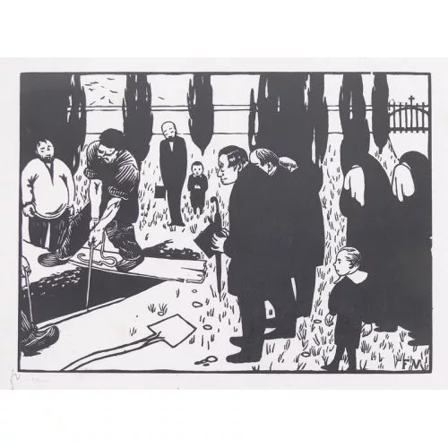 Félix Vallotton — "L′enterrement".