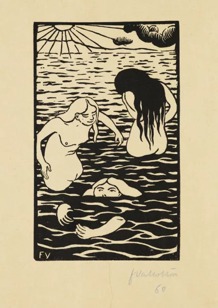 Félix Vallotton — Les trois baigneuses