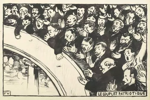 FÉLIX VALLOTTON — Le couplet patriotique. 1893. — Koller Auktionen