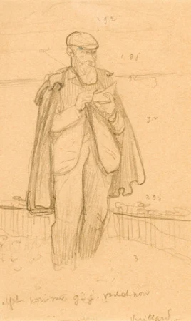 Étude pour «Vuillard dessinant à Honfleur», um 1902