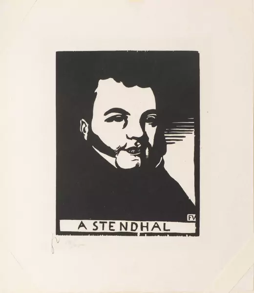 Félix VALLOTTON (1865-1925) , "A Stendhal", gravure — DognyAuction