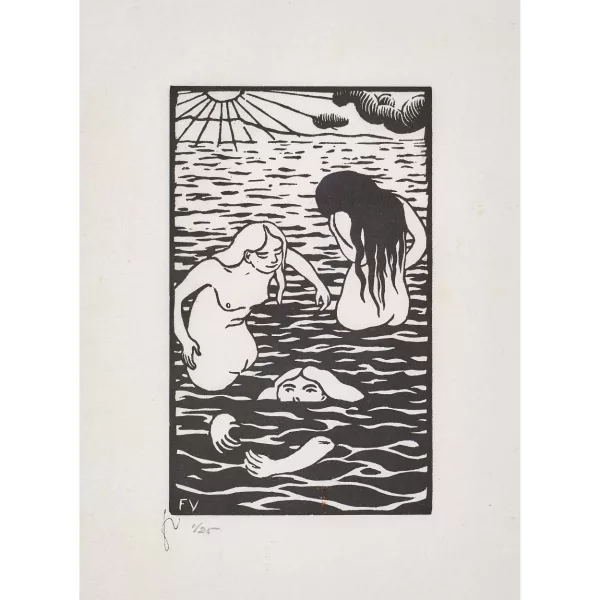 Félix Vallotton — "Les trois baigneuses".