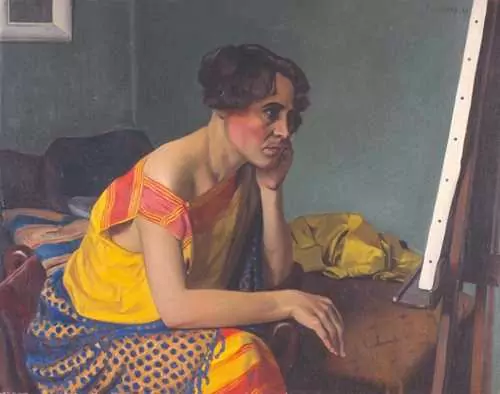 FÉLIX VALLOTTON — Femme au chevalet. 1925 — Koller Auktionen