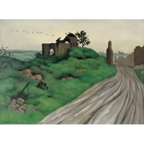 "Église des Hurlus en ruines"