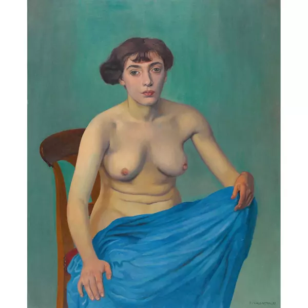 "Torse à l′étoffe bleue"