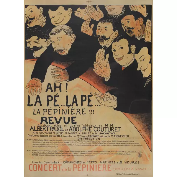 "Ah! La Pé... La Pé... La Pépinière!!! Revue en deux actes et quatre tableaux de M.M."