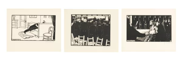 Félix Vallotton — L'Assassinat, 189346/75L'Absoute, 1894110/ca. 100L'Exécution, 189499/100