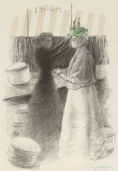 Félix Vallotton — Le chapeau vert, 1896