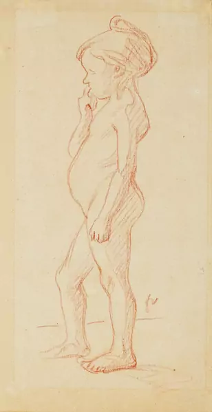 VALLOTTON, FELIX — Child, standing nude. — Koller Auktionen