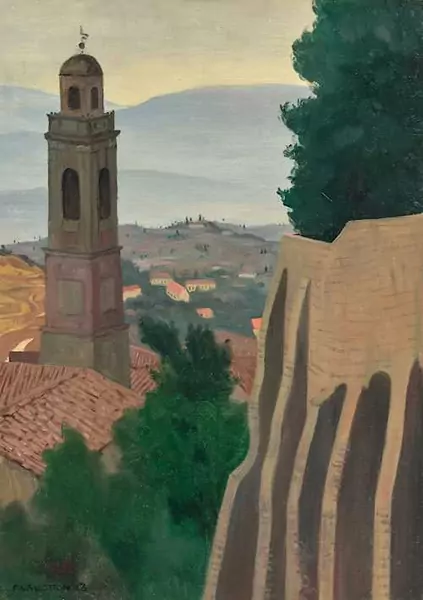 FÉLIX VALLOTTON — Santa Maria Nuova, Pérouse. 1913. — Koller Auktionen