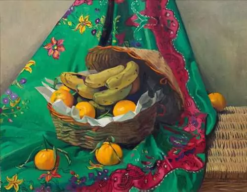 FÉLIX VALLOTTON — Corbeille de mandarines et bananes. 1923. — Koller Auktionen