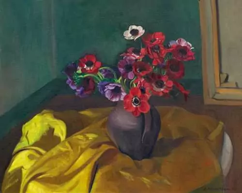 FÉLIX VALLOTTON — Anemones. 1915. — Koller Auktionen