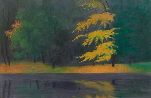 FÉLIX VALLOTTON — Le lac du Bois de Boulogne. 1921. — Koller Auktionen