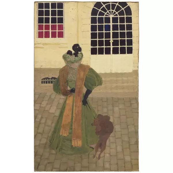 Félix Vallotton — La Dame au caniche — Galerie Kornfeld