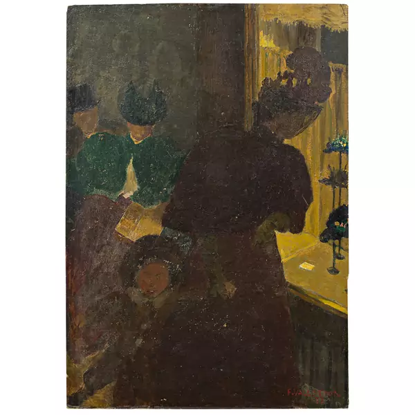 Félix Vallotton — Devant la vitrine — Galerie Kornfeld