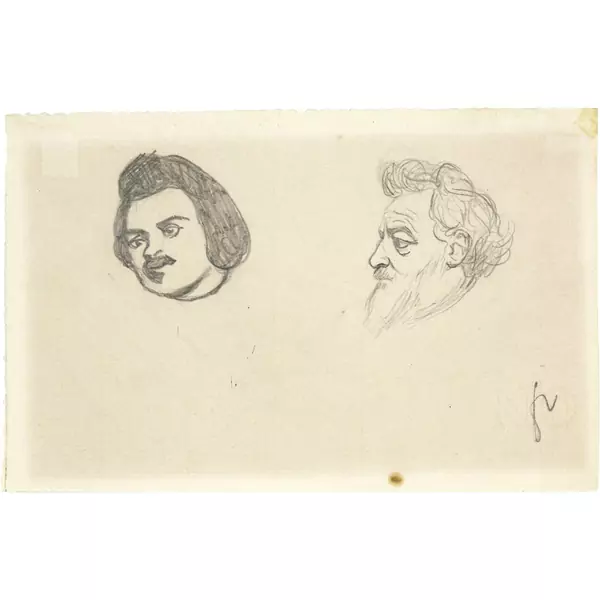 Félix Vallotton — Honoré de Balzac et William Morris — Galerie Kornfeld