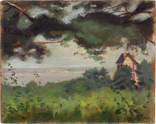 Félix Vallotton — Honfleur, vue sur l’estuaire – Environs d’Honfleur — Galerie Kornfeld