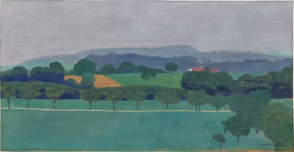Félix Vallotton — Paysage vaudois, Romanel, 1900