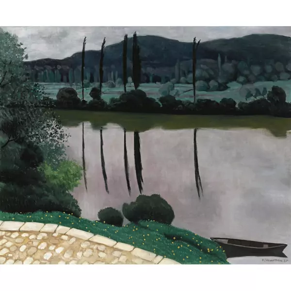 Félix Vallotton — LA DORDOGNE À VITRAC, 1925THE DORDOGNE IN VITRAC, 1925