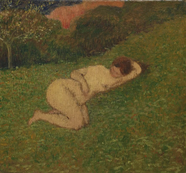 Félix Vallotton — Femme nue étendue dans l'herbe, 1893/94