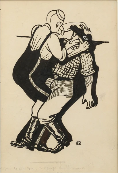 Félix Vallotton — L’Europe: Ce n’est rien, on égorge un homme