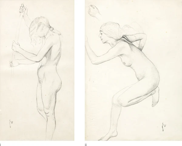 Félix Vallotton — i. Femme nue deboutii. Femme nue accroupie