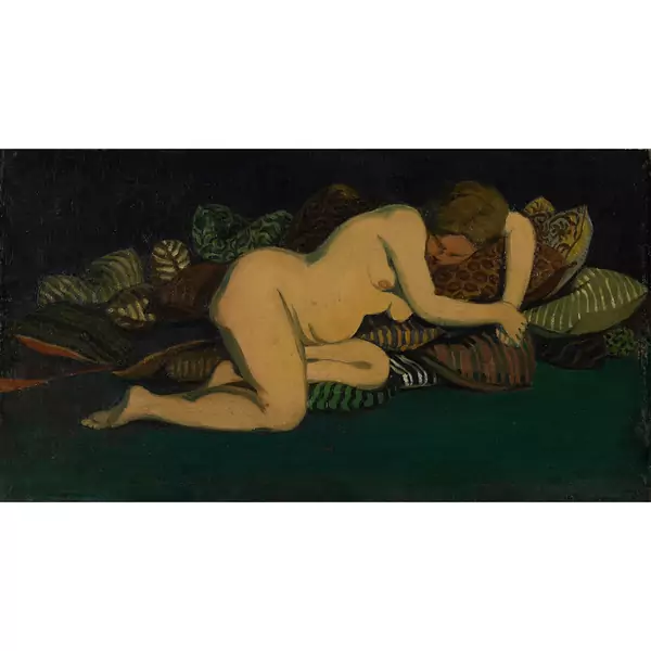 Félix Vallotton — FEMME AUX COUSSINS, 1897 WOMAN ON PILLOWS, 1897