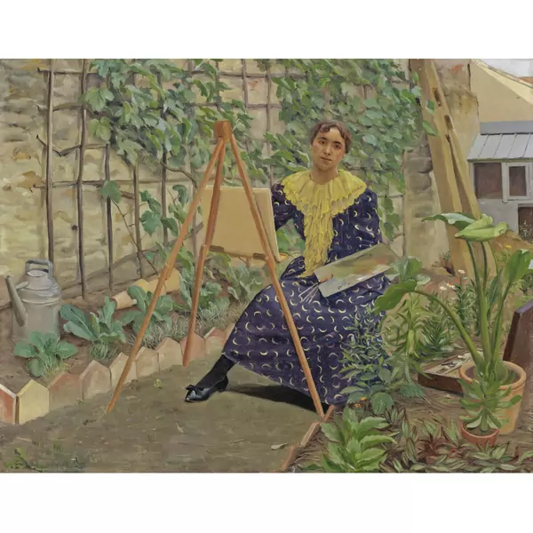 Félix Vallotton — JEUNE FILLE PEIGNANT, 1892YOUNG GIRL PAINTING, 1892