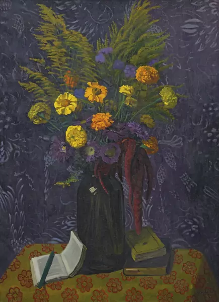 Félix Vallotton — Œillets d'Inde et Gerbes d'or, 1925