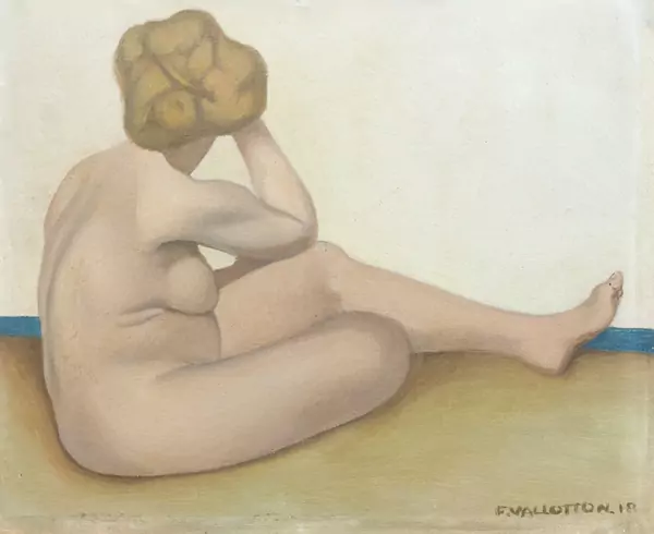 Félix Vallotton — Baigneuse assise sur le sable, 1918
