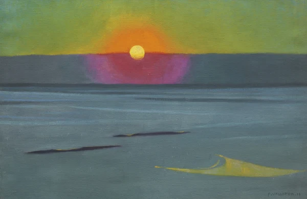 Félix Vallotton — Soleil couchant dans la Brume, 1911
