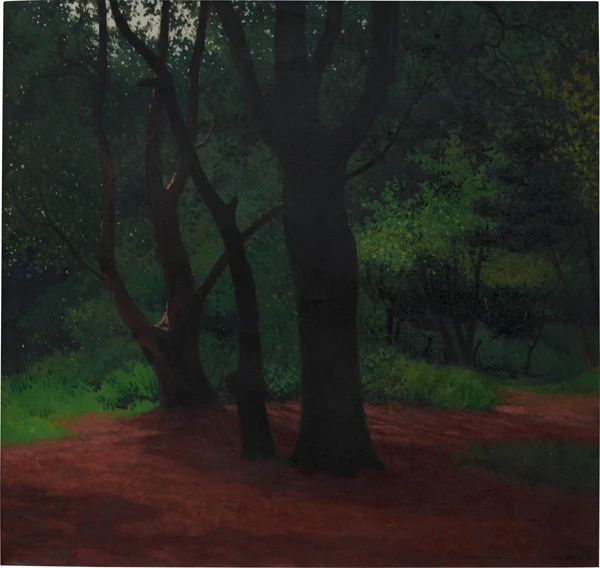 Félix Vallotton — Sous-bois, trois grands arbres, 1919