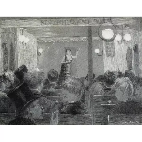 Félix Vallotton — AU THÉÂTRE, 1886AT THE THEATRE, 1886