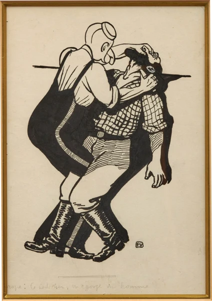 Félix Vallotton — L'Europe ce n'est rien, on égorge un homme