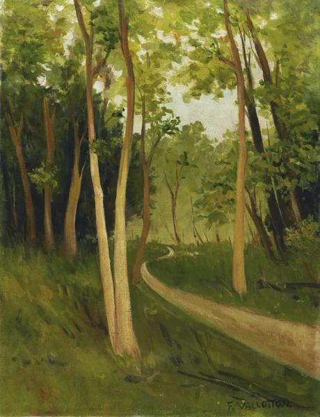 Félix Vallotton — CHEMIN AU BOIS DE BOULOGNETRACK IN THE BOIS DE BOULOGNE