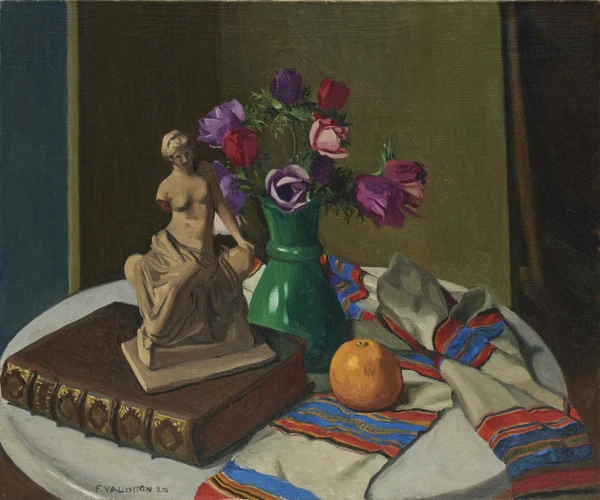 Félix Vallotton — Anémones et Tanagra, 1920