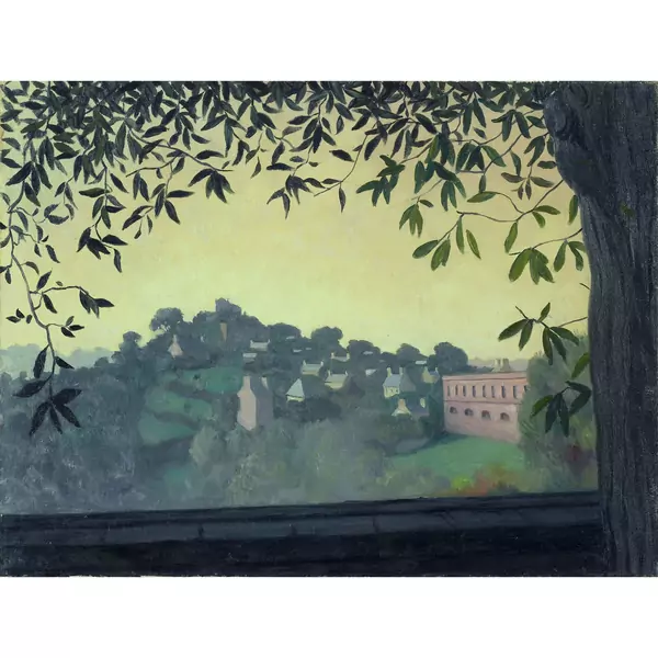Félix Vallotton — ENVIRONS DE DINAN, EFFET DE BRUME, 1919 AROUND DINAN, AFFECT OF DAMP, 1919